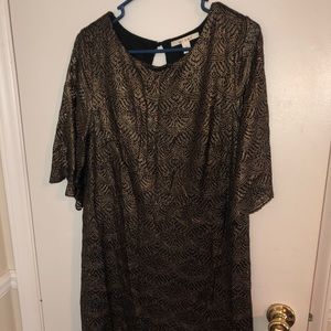 Olive/Gold Cocktail Dress